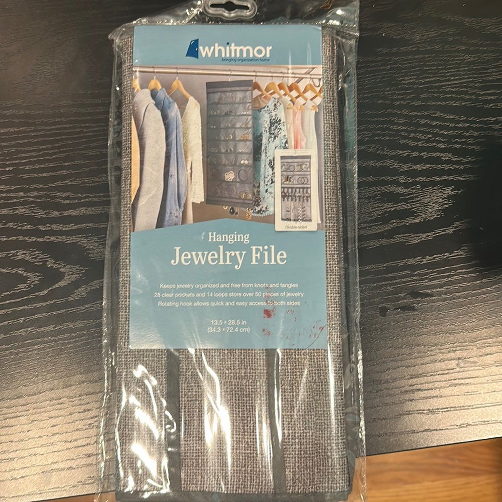 Whitmor hanging Jewelry File